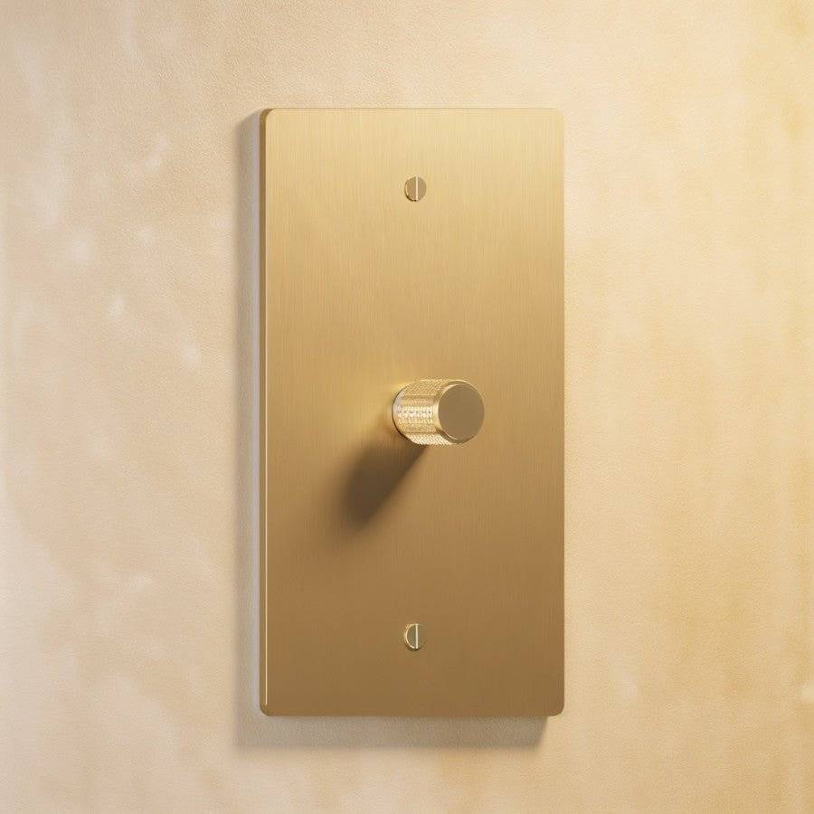 Brass Rotary Dimmer Switch | Heavy-Duty, UL Certified & Ideal for Home Lighting Control