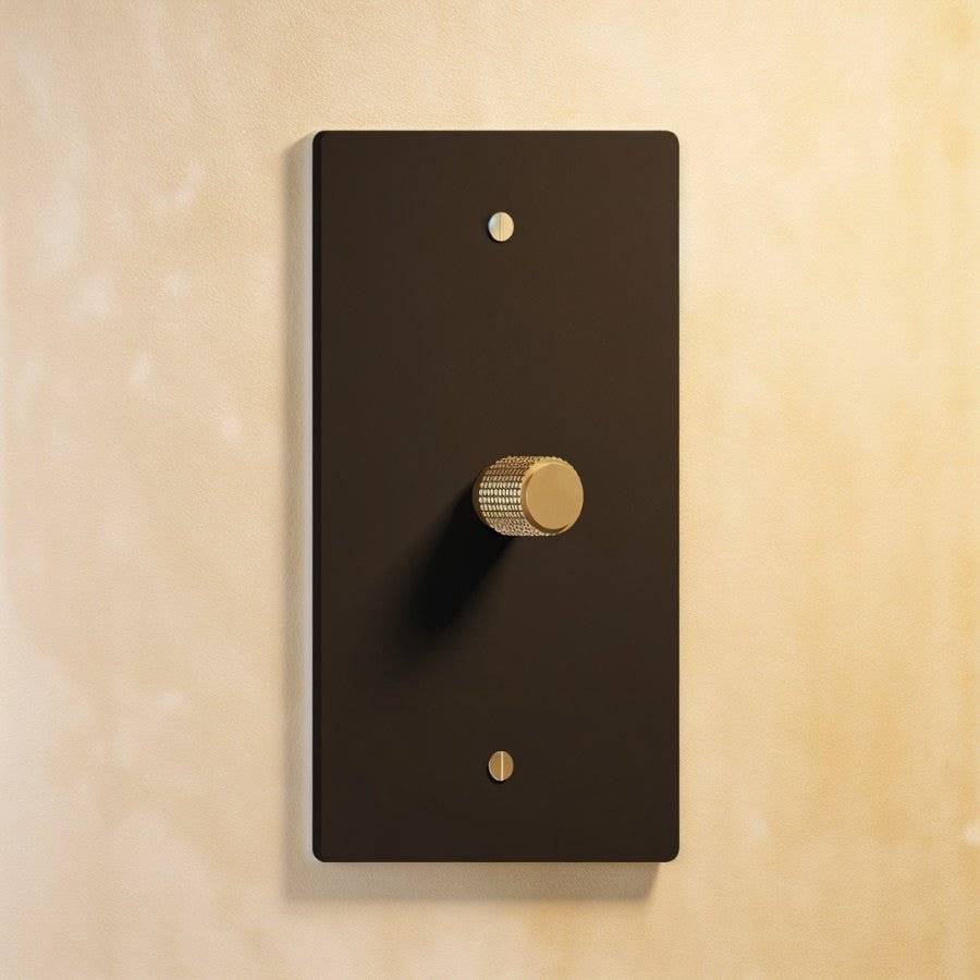 Brass Rotary Dimmer Switch | Heavy-Duty, UL Certified & Ideal for Home Lighting Control