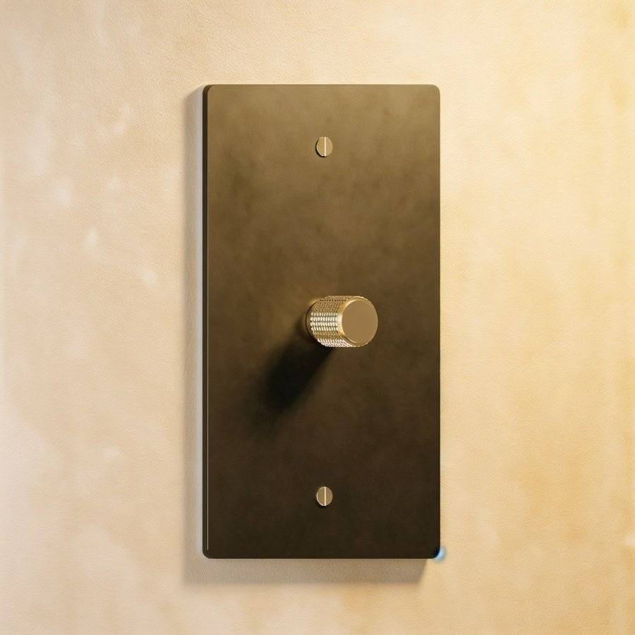 Brass Rotary Dimmer Switch | Heavy-Duty, UL Certified & Ideal for Home Lighting Control
