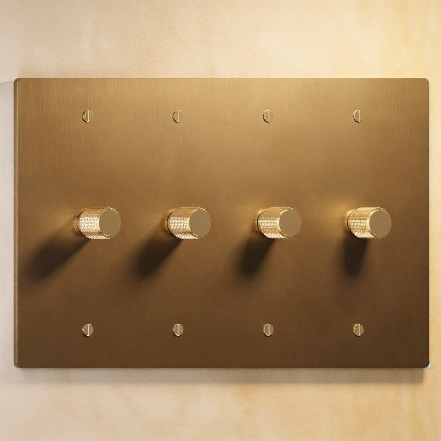 Brass Rotary Dimmer Switch | Heavy-Duty, UL Certified & Ideal for Home Lighting Control