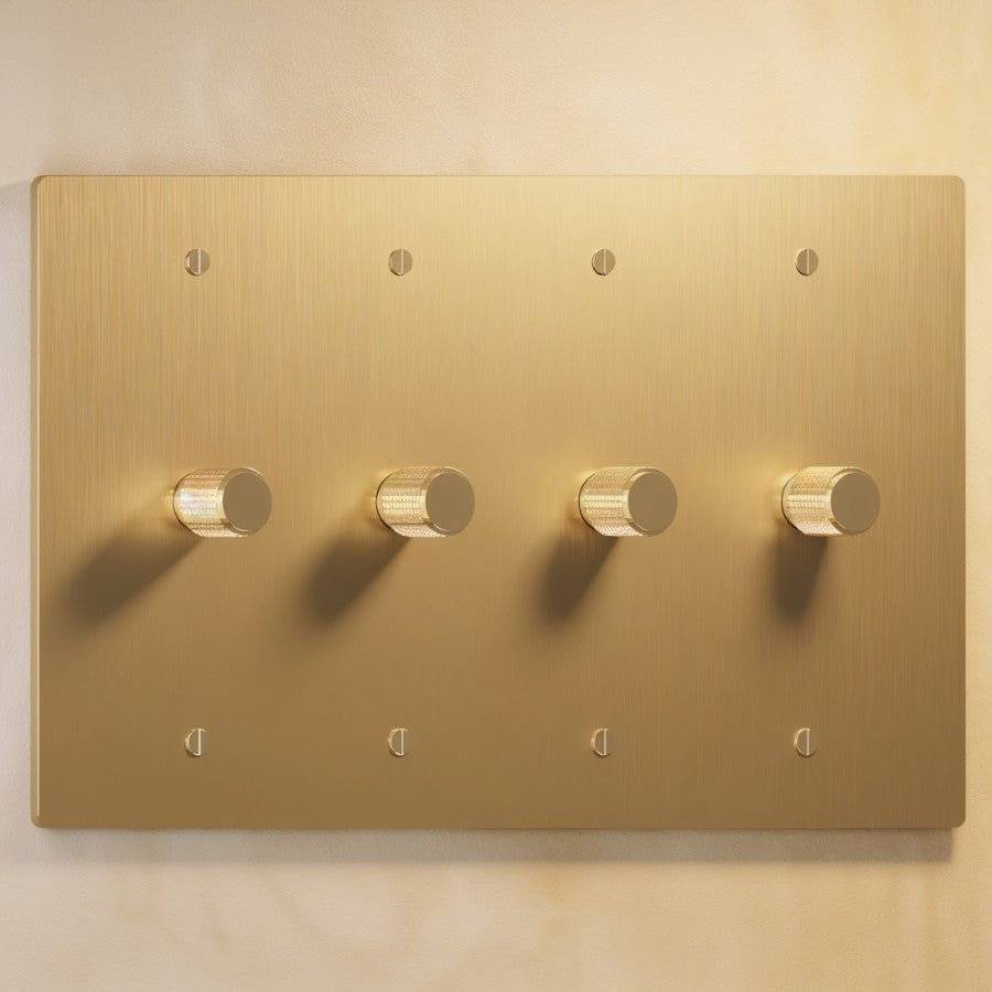 Brass Rotary Dimmer Switch | Heavy-Duty, UL Certified & Ideal for Home Lighting Control