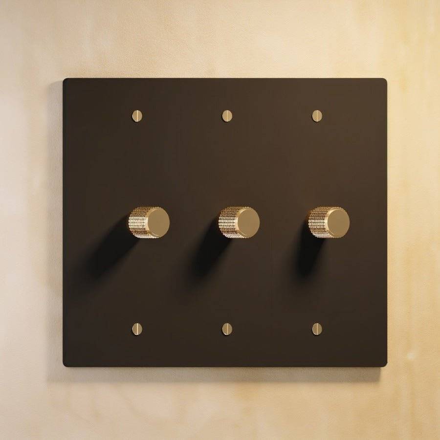 Brass Rotary Dimmer Switch | Heavy-Duty, UL Certified & Ideal for Home Lighting Control