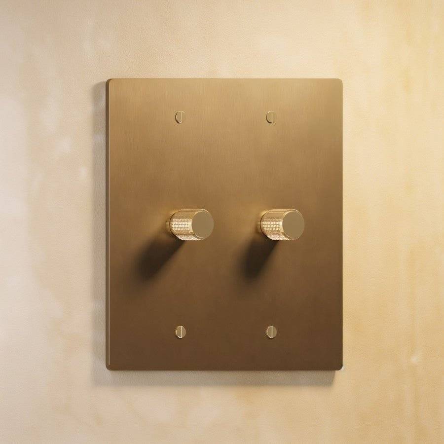 Brass Rotary Dimmer Switch | Heavy-Duty, UL Certified & Ideal for Home Lighting Control