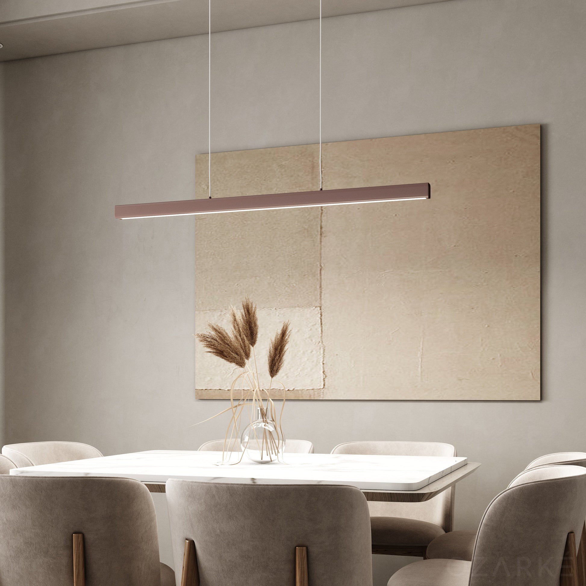 LED Pendant Light Fixture - Modern Adjustable Hanging Lamp - Ideal for Kitchen, Dining Room & Living Spaces