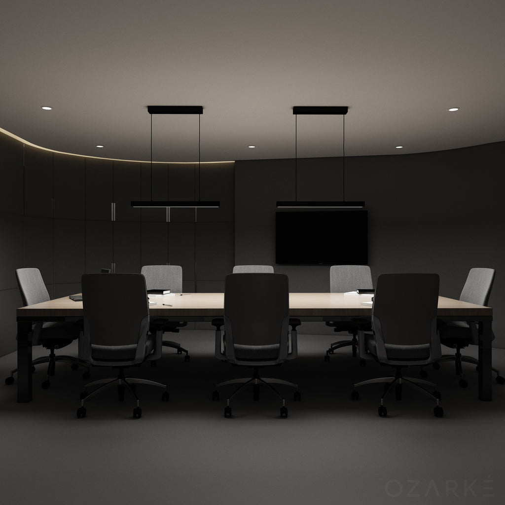 LED Pendant Light Fixture - Modern Adjustable Hanging Lamp - Ideal for Kitchen, Dining Room & Living Spaces