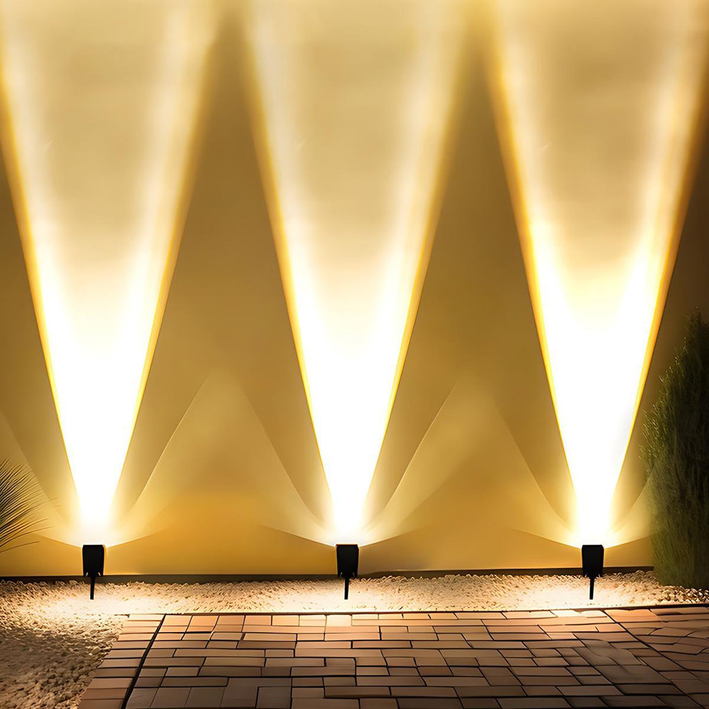 Solar LED Spot Lights Outdoor – Adjustable Multi-Zoom Waterproof Landscape Lighting, 12H Battery, Warm White & RGB Options for Garden & Yard