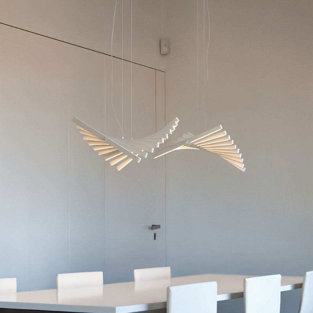 Waves Chandelier | Adjustable Color Temperature, Customizable Design & Ideal for Kitchens and Offices