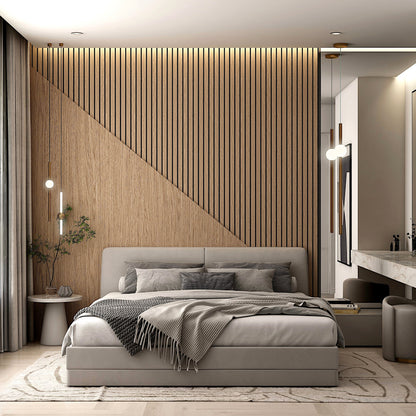 Vertical Wood Panels: Stylish Acoustic Solution for Living Rooms, TV Walls & Beyond with LED Options