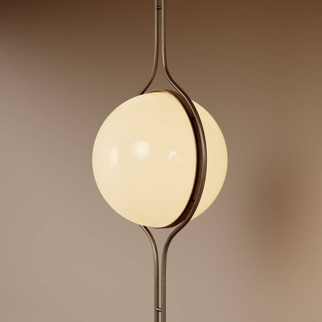 Floor-to-Ceiling Lamp | Adjustable Height, Acrylic Balls & Modern Design for Living Room or Home Office