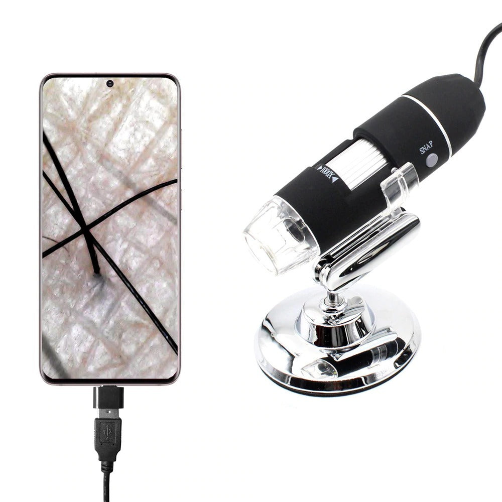 Coin Microscope - Digital Microscope Camera 1600x USB Handheld With Stand Mini