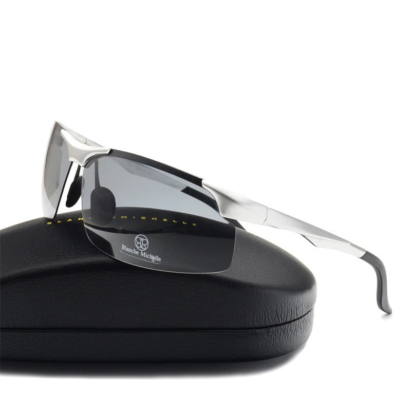 Aluminum Magnesium Men Sunglasses Night Vision Glasses