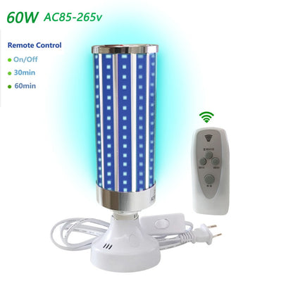 Ultraviolet Germicidal Light Led UV-C Light Bulb with Remote Control 99% AntibacteriaL Safety Light