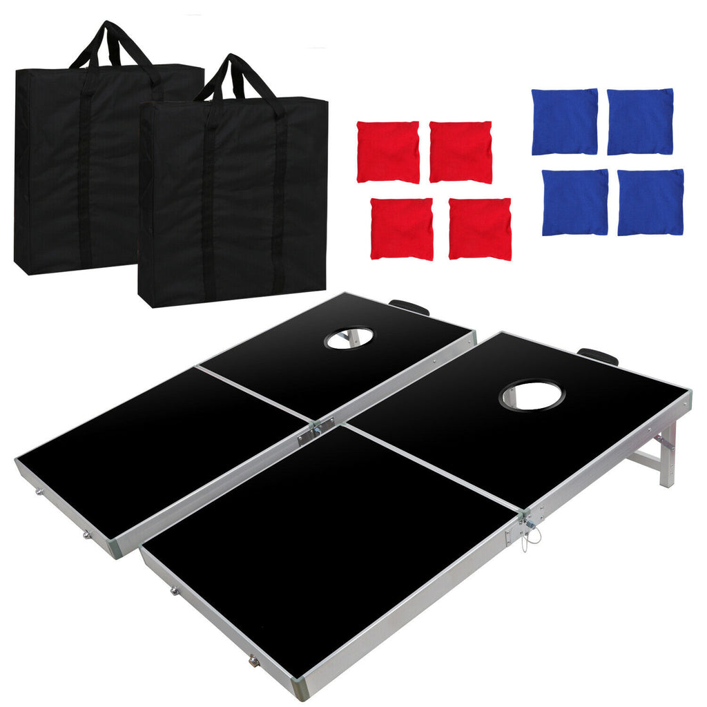 Foldable Bean Bag Toss Cornhole Game Set Boards Regulation Size 4 x 2FT EZ Set