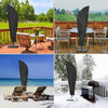 Image of Outdoor Patio Parasol Umbrella Cover with Telescopic Rod & Zipper, Fits 9-11 ft, Waterproof Cantilever Umbrella Cover With Storage Bag