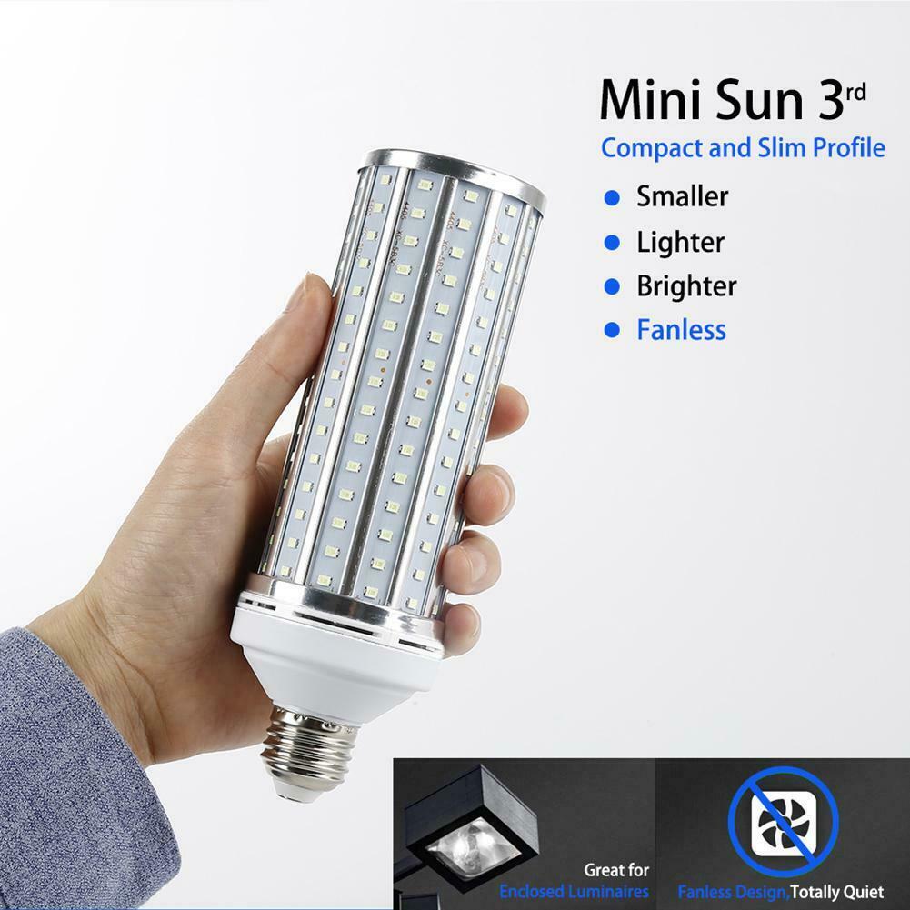 60W UV Germicidal Corn Lamp LED UVC Bulb E27 Ozone Disinfection Light W/ Remote