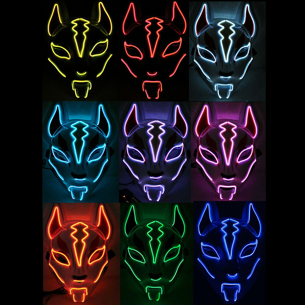 Fox Drift LED Halloween Mask Light Mask for Party
