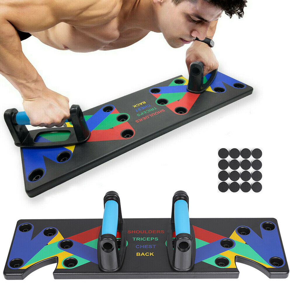 9 In 1 Push Up Rack Board Strength Stand Training Body Building Fitness Exercise