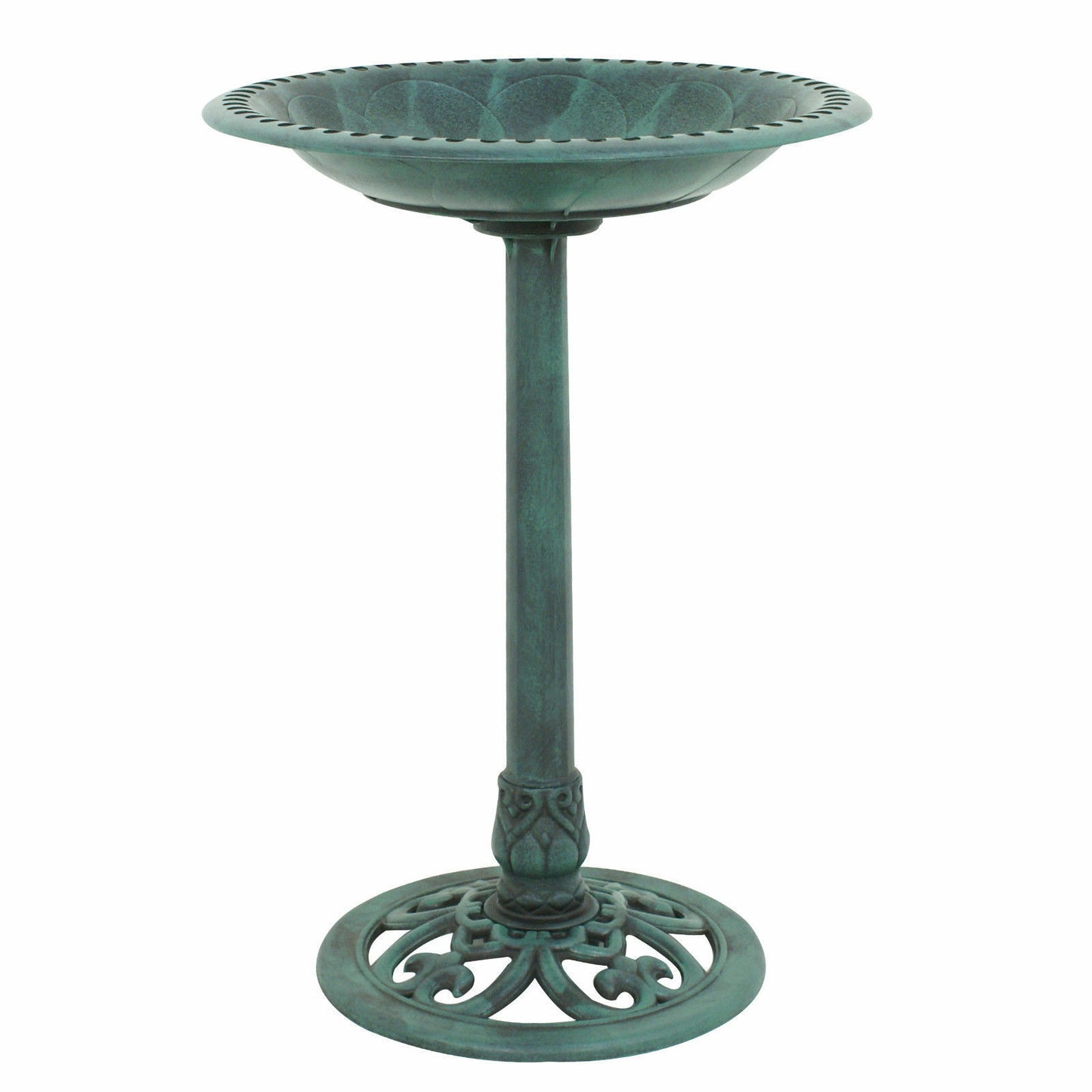 Pedestal Bird Bath Outdoor Garden Decor