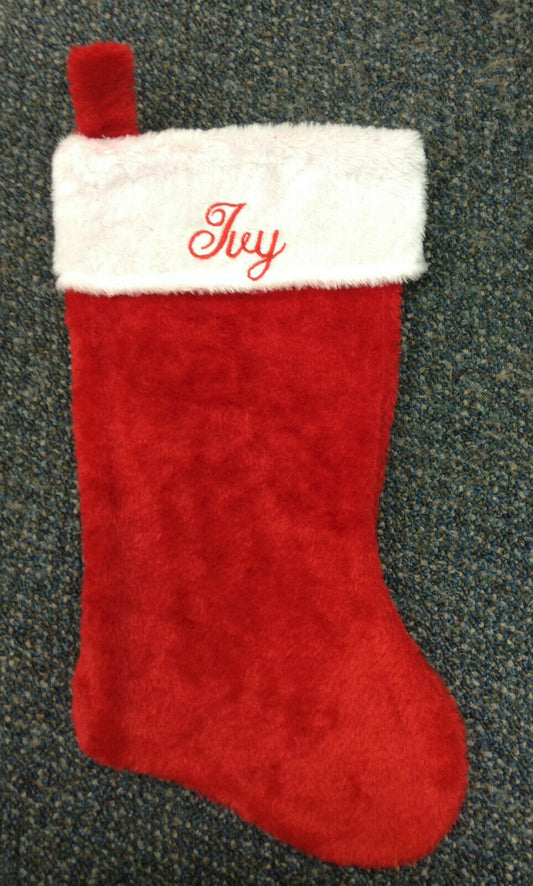 Personalized Christmas Stocking Super Plush 18"