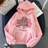 Image of The Cat Pink Hoodie for Women