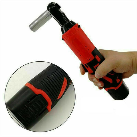 Electric Cordless Ratchet 3/8 Wrench Tool with Two Batteries