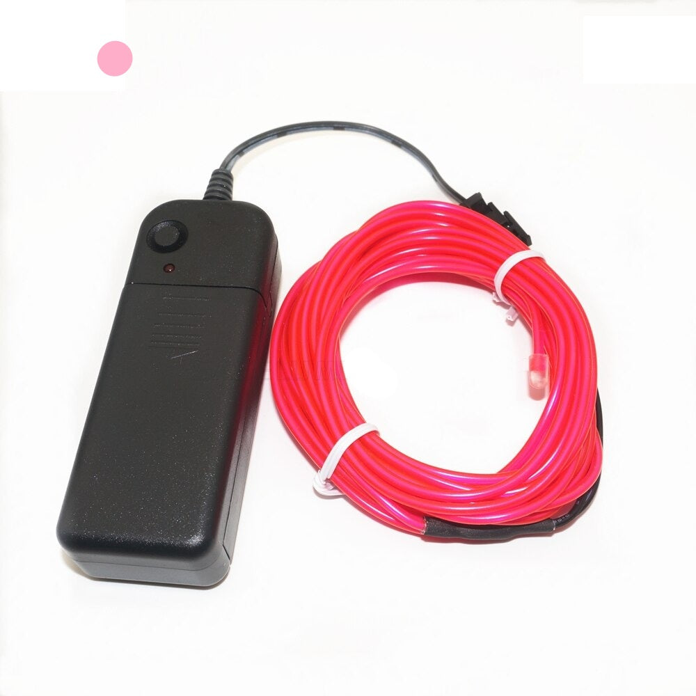 5m 3V Flexible Neon Rope Lights Glow W/ remote