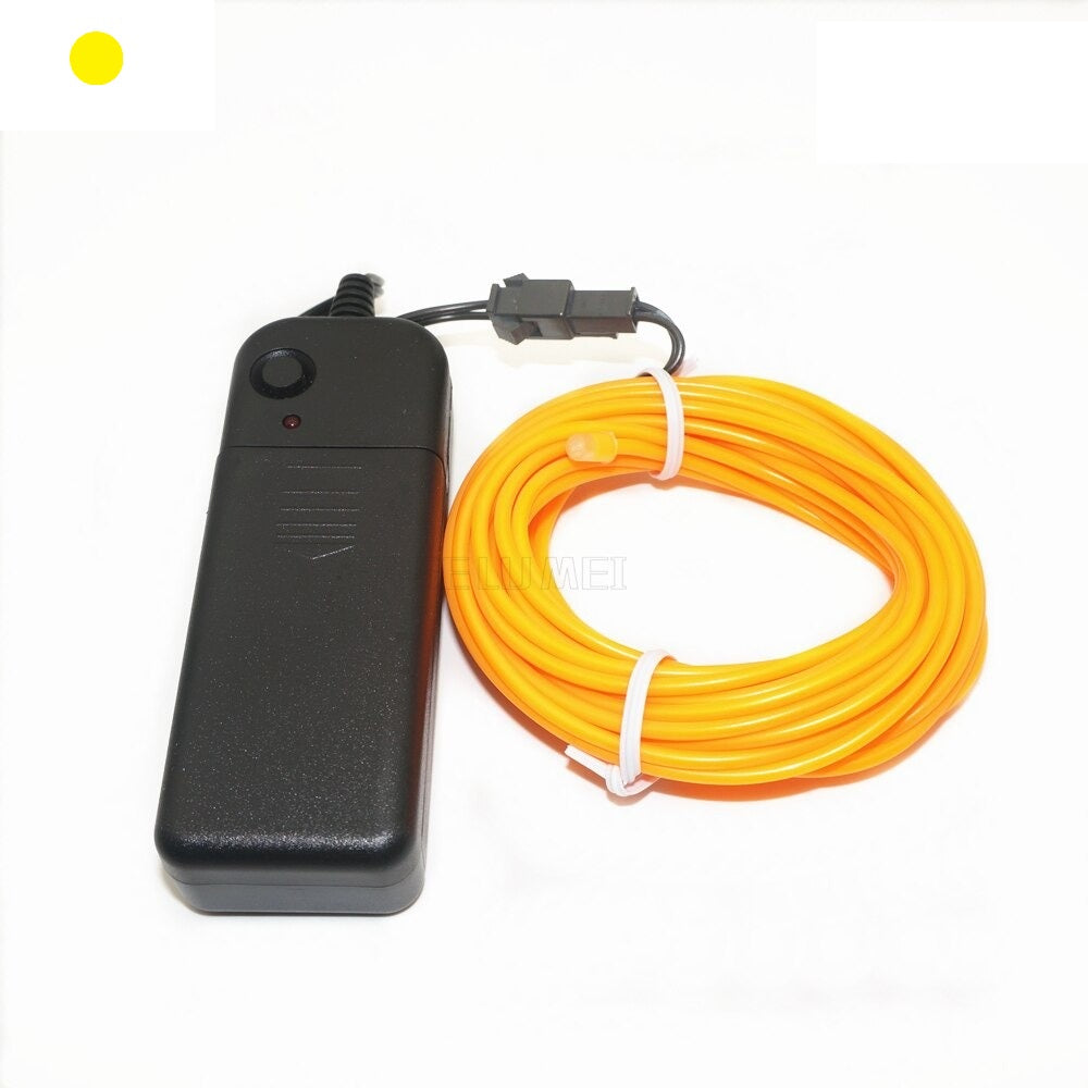 5m 3V Flexible Neon Rope Lights Glow W/ remote