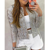Image of Sequin Jackets Women Glitter Long Sleeve