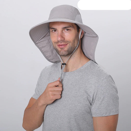 Mens Safari Hat with Neck Flap