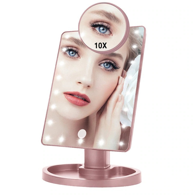 22 LED Lights Touch Screen Makeup Vanity Mirror With Lights 1X 10X