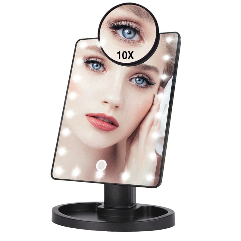 22 LED Lights Touch Screen Makeup Vanity Mirror With Lights 1X 10X