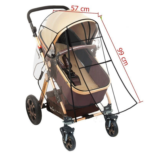 Universal Waterproof Stroller Rain Cover with Storage Bag