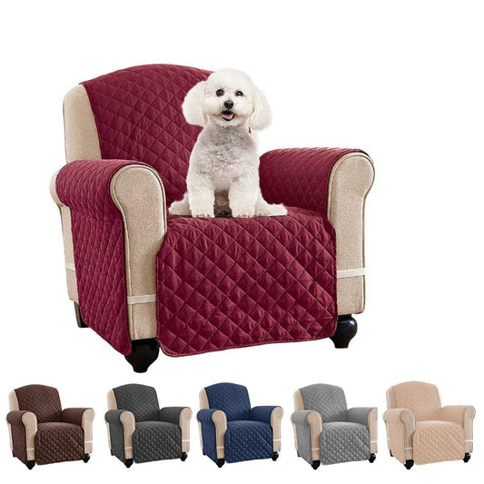 Fleece Recliner Furniture Cover with Pockets