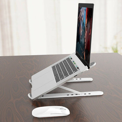 Adjustable Foldable Laptop Stand Fr Desk Portable Notebook Riser Computer Holder