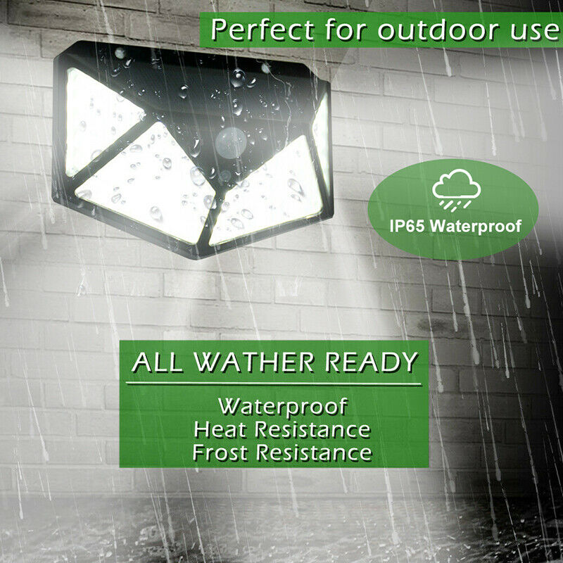 100 LED Solar Power PIR Motion Sensor Light