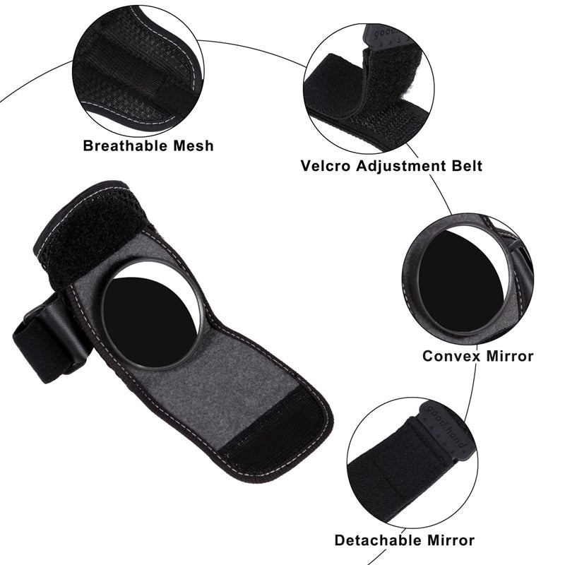 360 Rotate Arm Cycling Wrist Mirror Strap Rear View