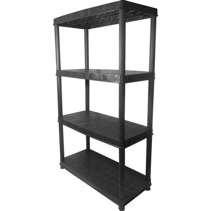 Lightweight Plastic 4 Tiers Shelving