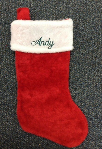 Personalized Christmas Stocking Super Plush 18"