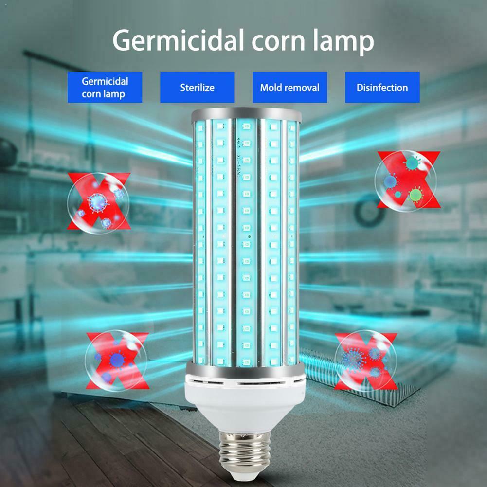 UV 60W Germicidal Lamp LED UVC Bulb E27 Household Disinfection Light With Remote