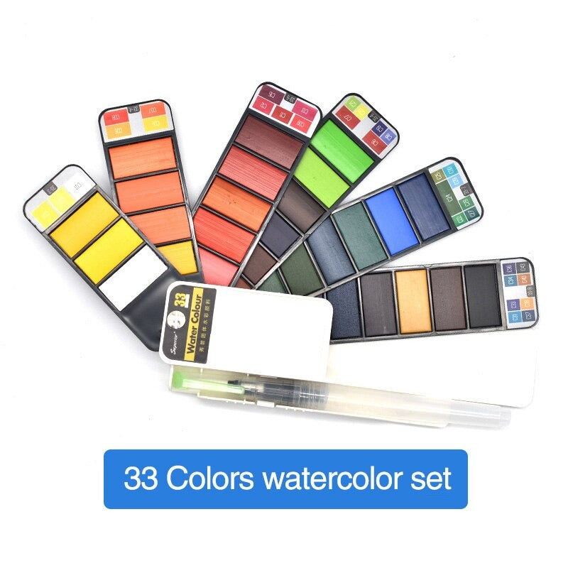 Foldable Watercolor Paint Set, Painting For Kids, Art Kits For Kids,