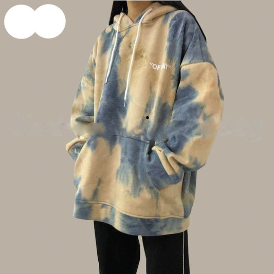 Oversized Hoodie Tie Dye Sweatshirt