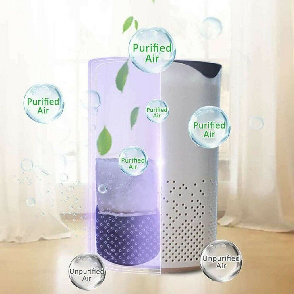 Air Purifier Whole House UV Light Germicidal Activated Carbon Filter Sterilizer