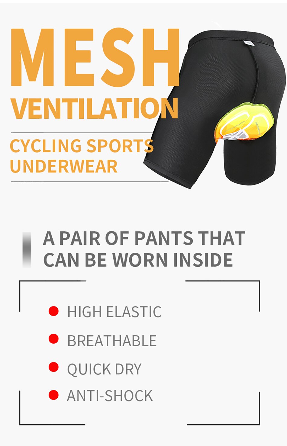 Cycling Shorts - Gel Padded Woman Cycling Underwear