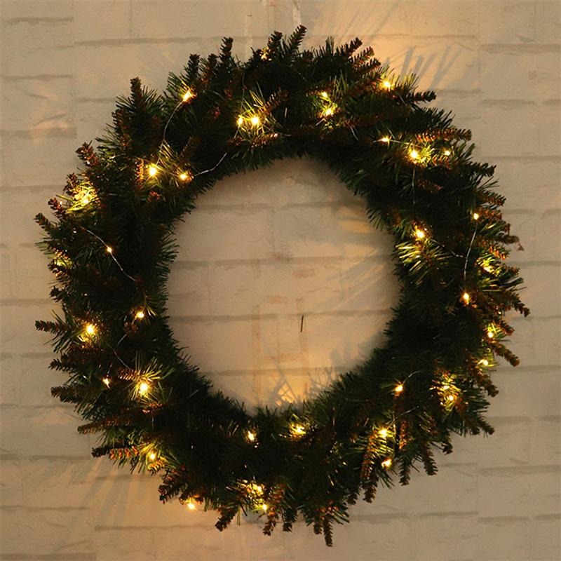 40cm LED Lighted Christmas Wreath