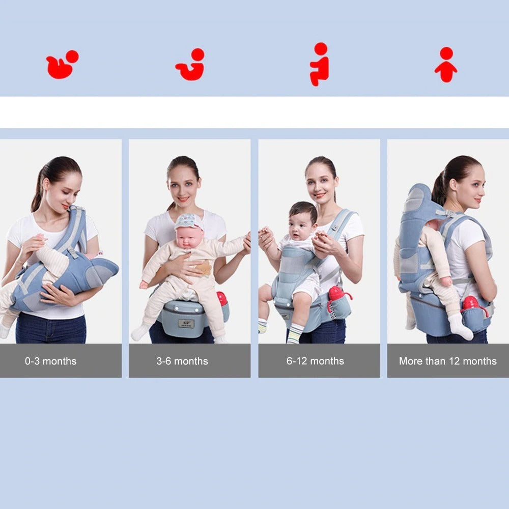 Ergonomic Baby Carrier 15 Uses Baby Infant Carrier with Heap Seat