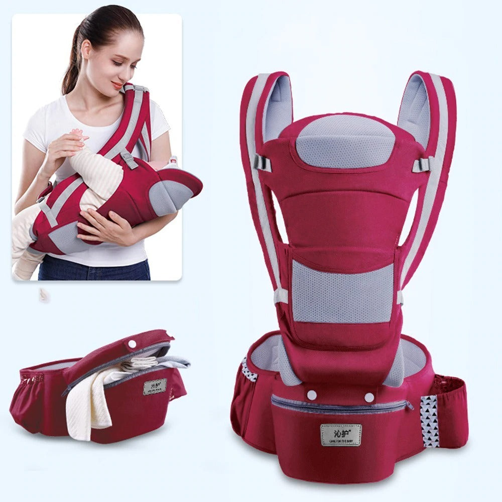 Ergonomic Baby Carrier 15 Uses Baby Infant Carrier with Heap Seat