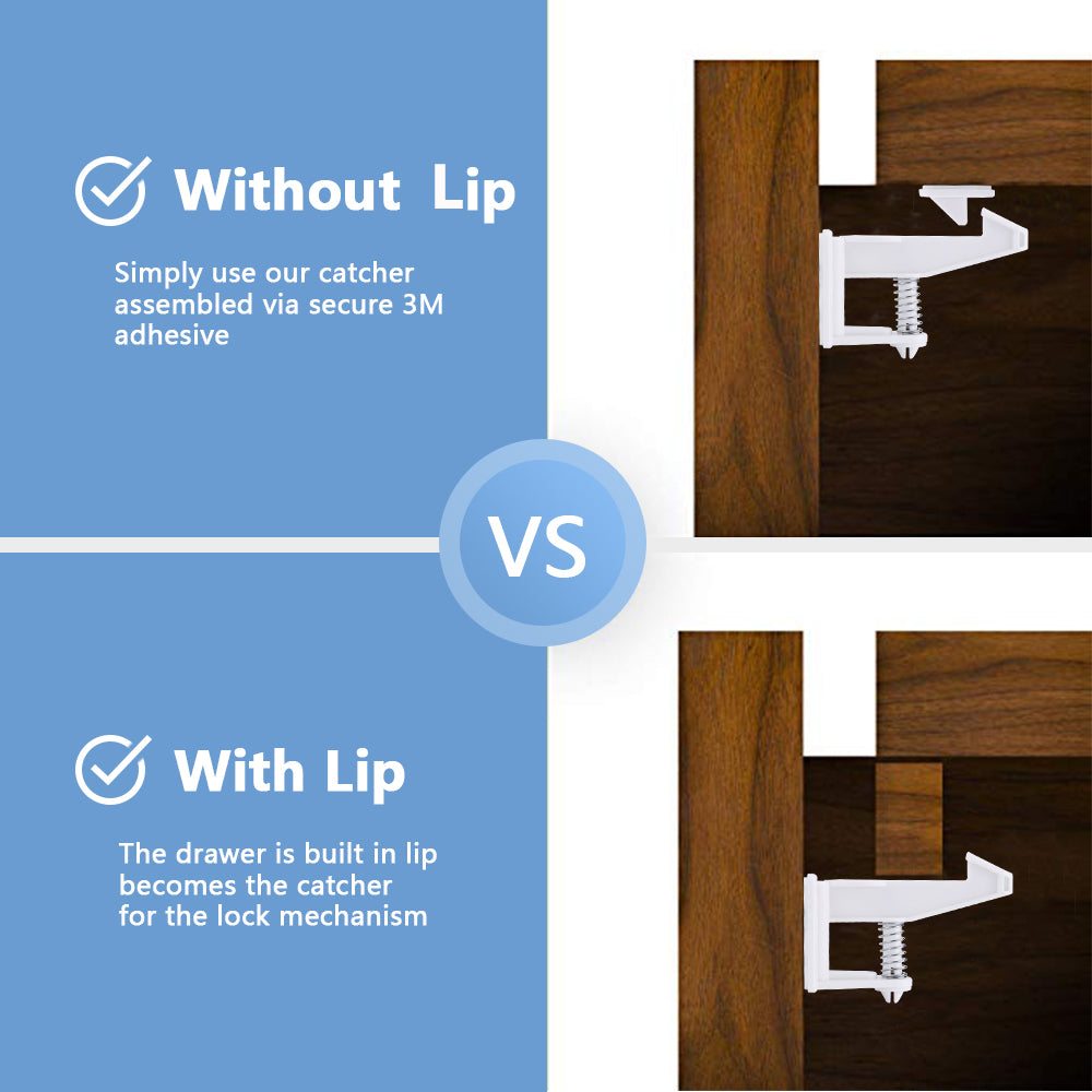 6Pcs Magnetic Cabinet Locks - Magnetic Drawer Lock