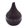 Image of 300 ml Wood Grain Vase Style Essential Oil Diffuser Light Wood Grained