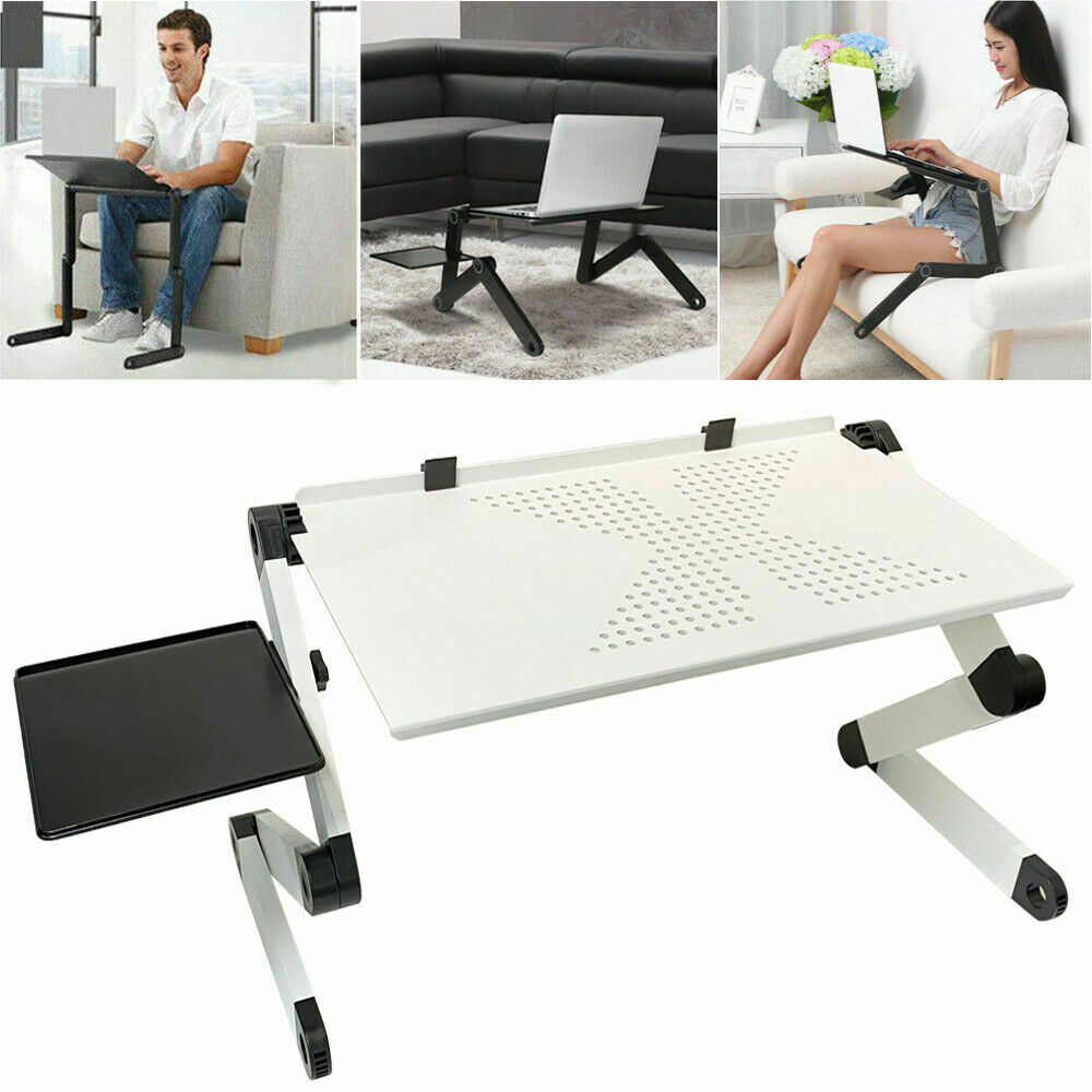 360° Adjustable Laptop Table Stand Lap Sofa Bed Tray Computer Notebook Desk