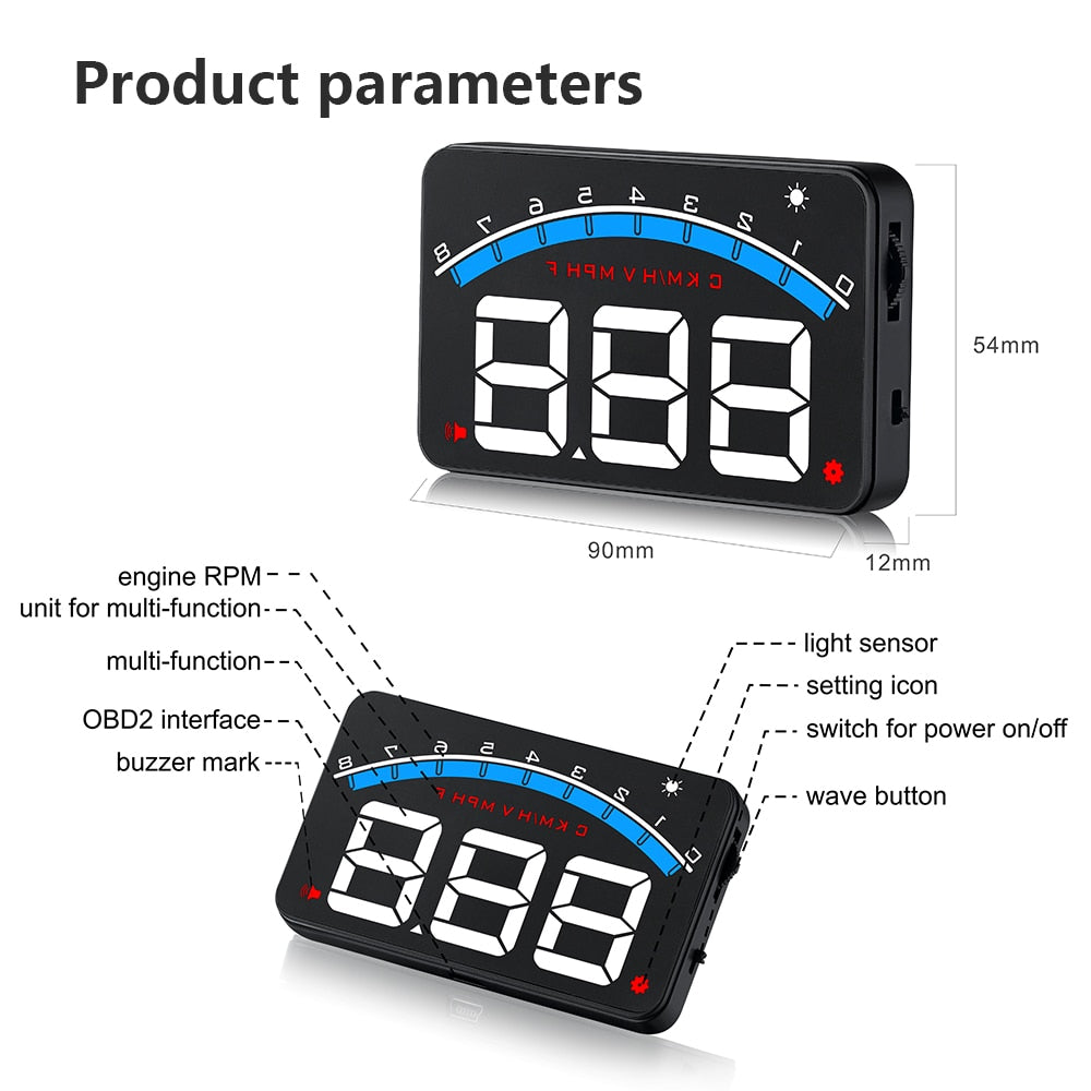 Windshield Speedometer - Speedometer Projector